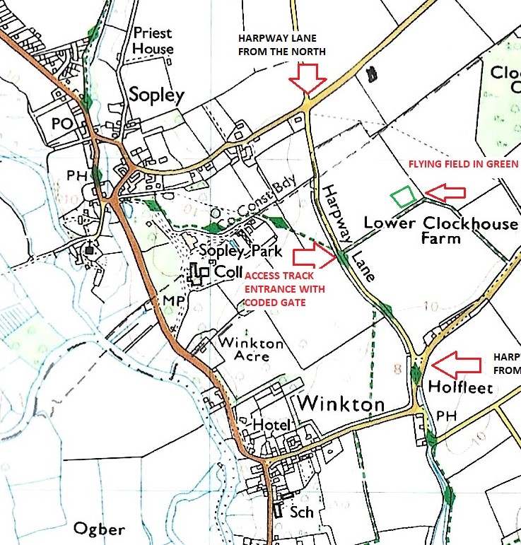 Oldfield location map