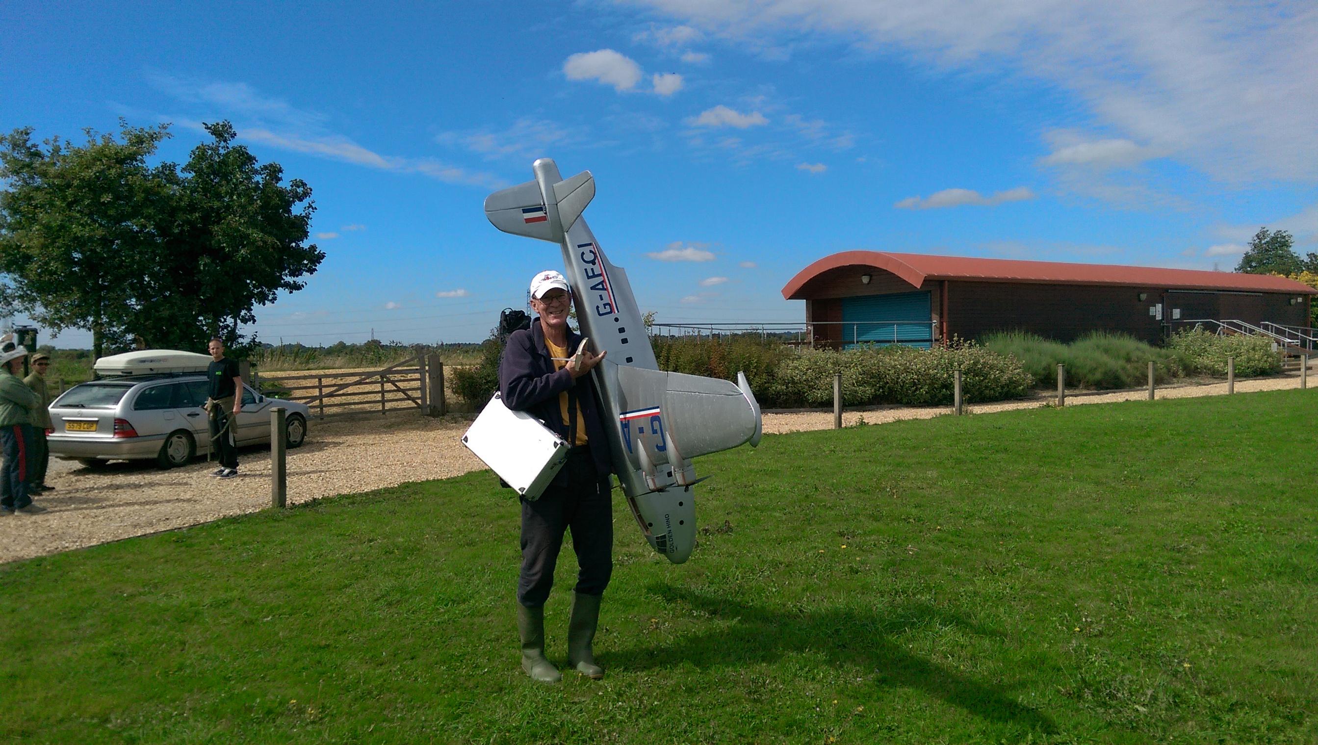 Man and plane